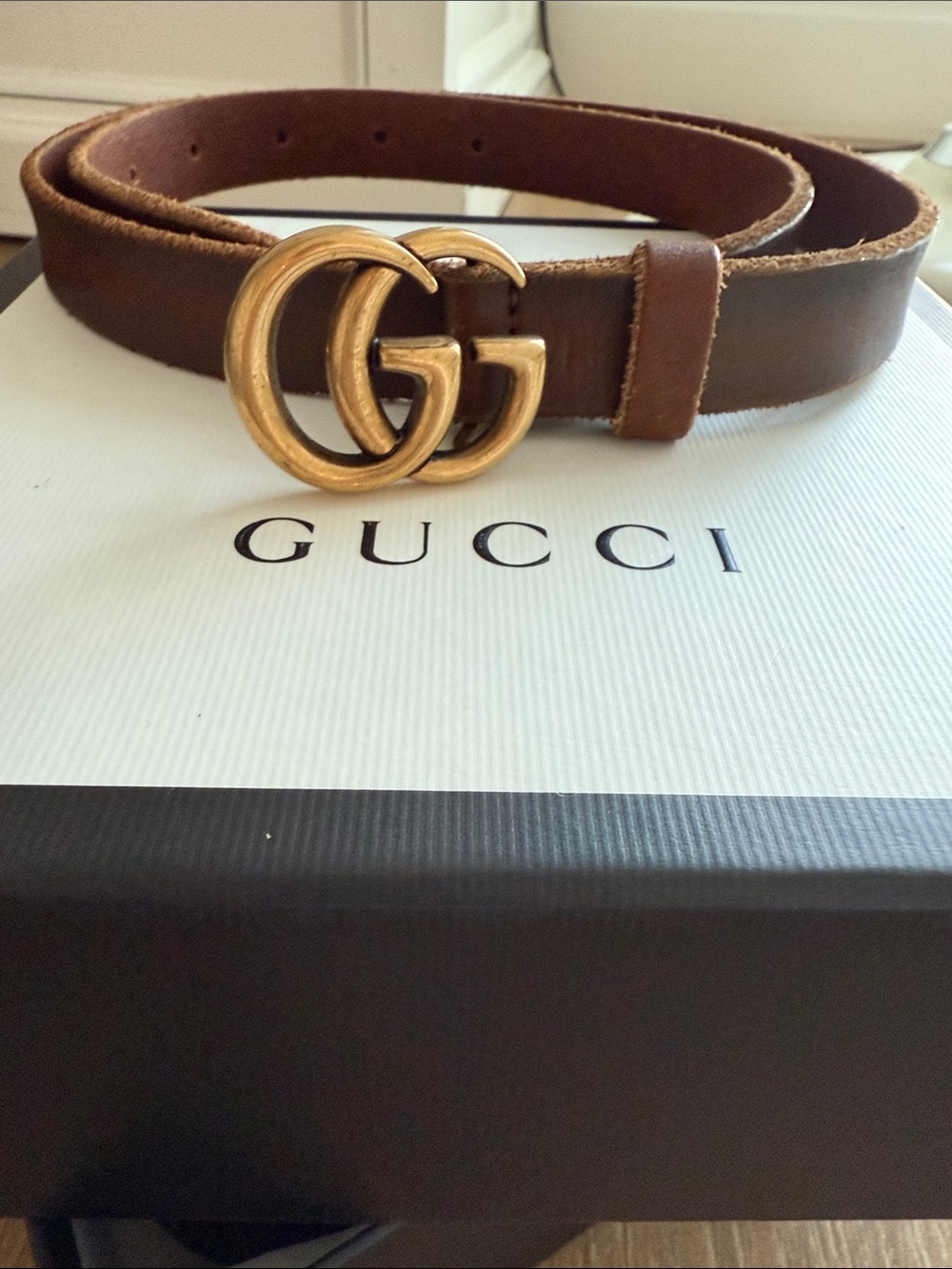 Gucci GG Marmont thin belt